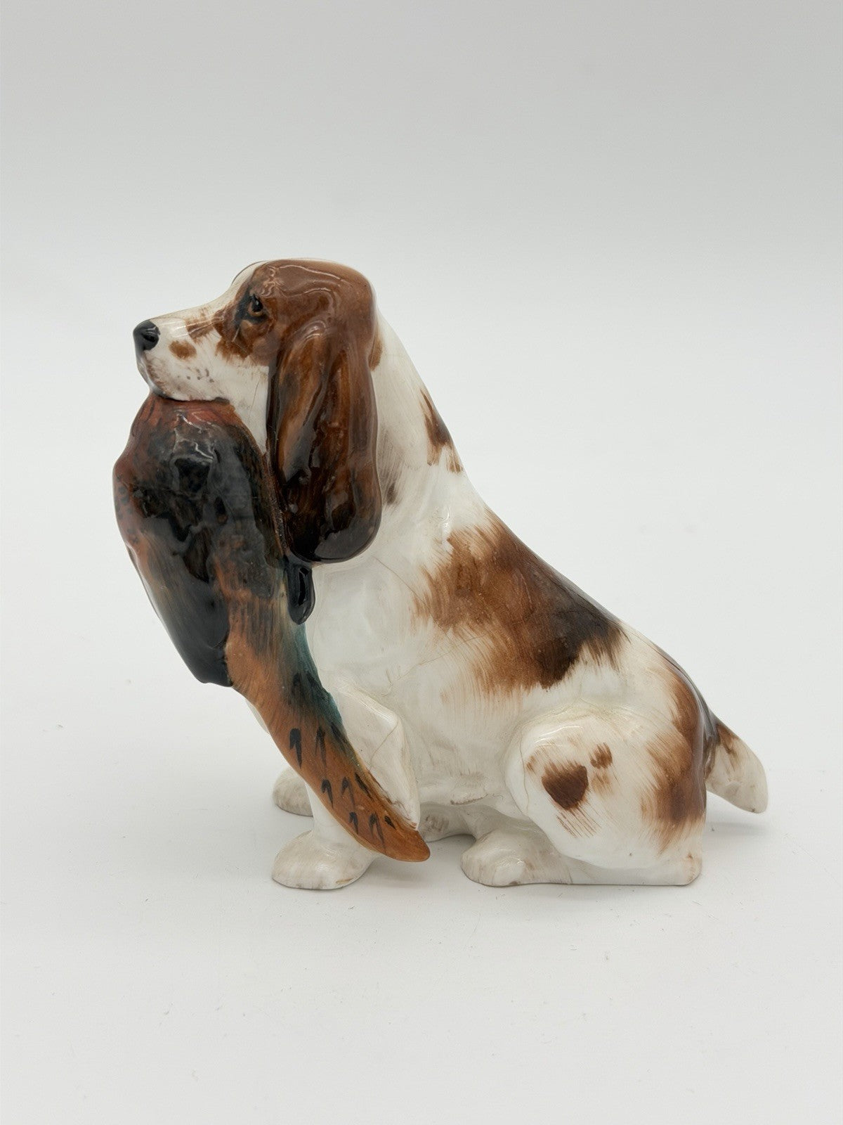 Royal Doulton Porcelain Springer Cocker Spaniel Holding Pheasant HN1029 3.5"