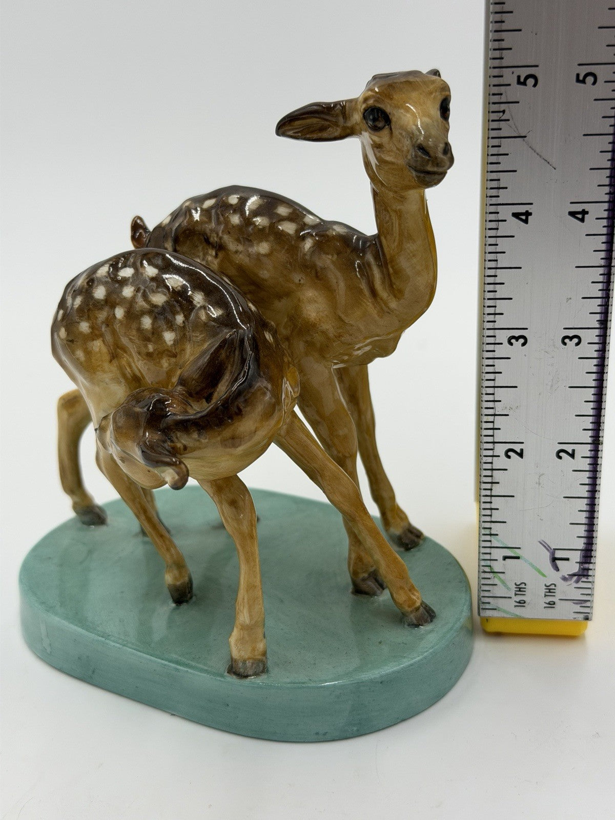 Rare Royal Worcester porcelain figurine Young Spotted Deer by Doris Lindner