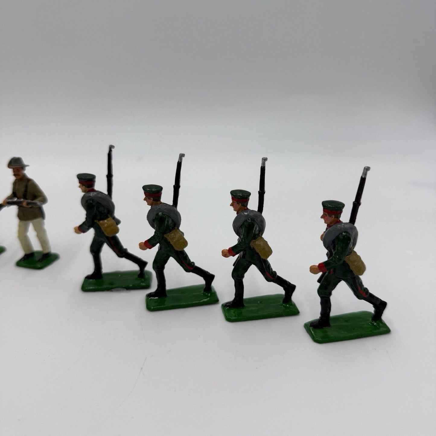 Vintage John Hill & Co LEAD TOY SOLDIER European Infantry 13 Pieces Lot