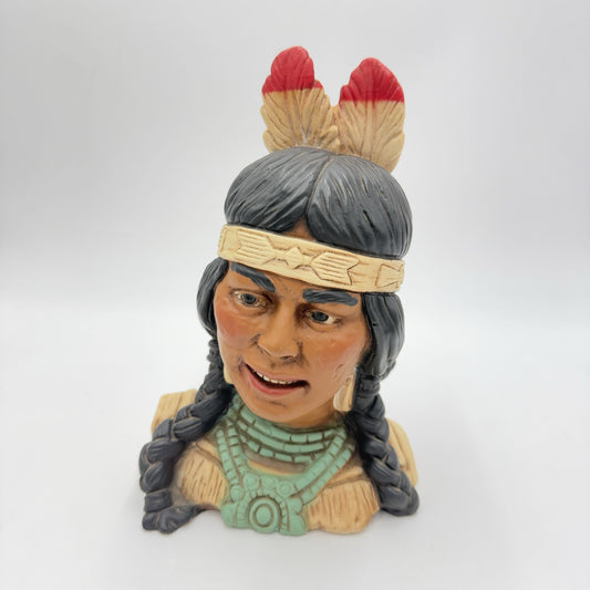 1974 Universal statuary Corp Chicago USA  female Native American Sculpture 10in