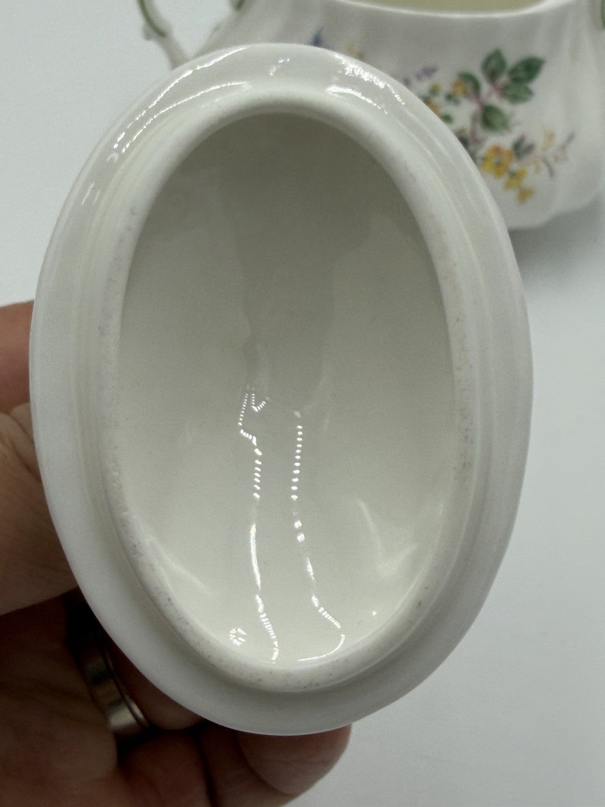 Royal Doulton England Porcelain Arcadia Sugar Bowl W/Lid H4802 Floral Vintage