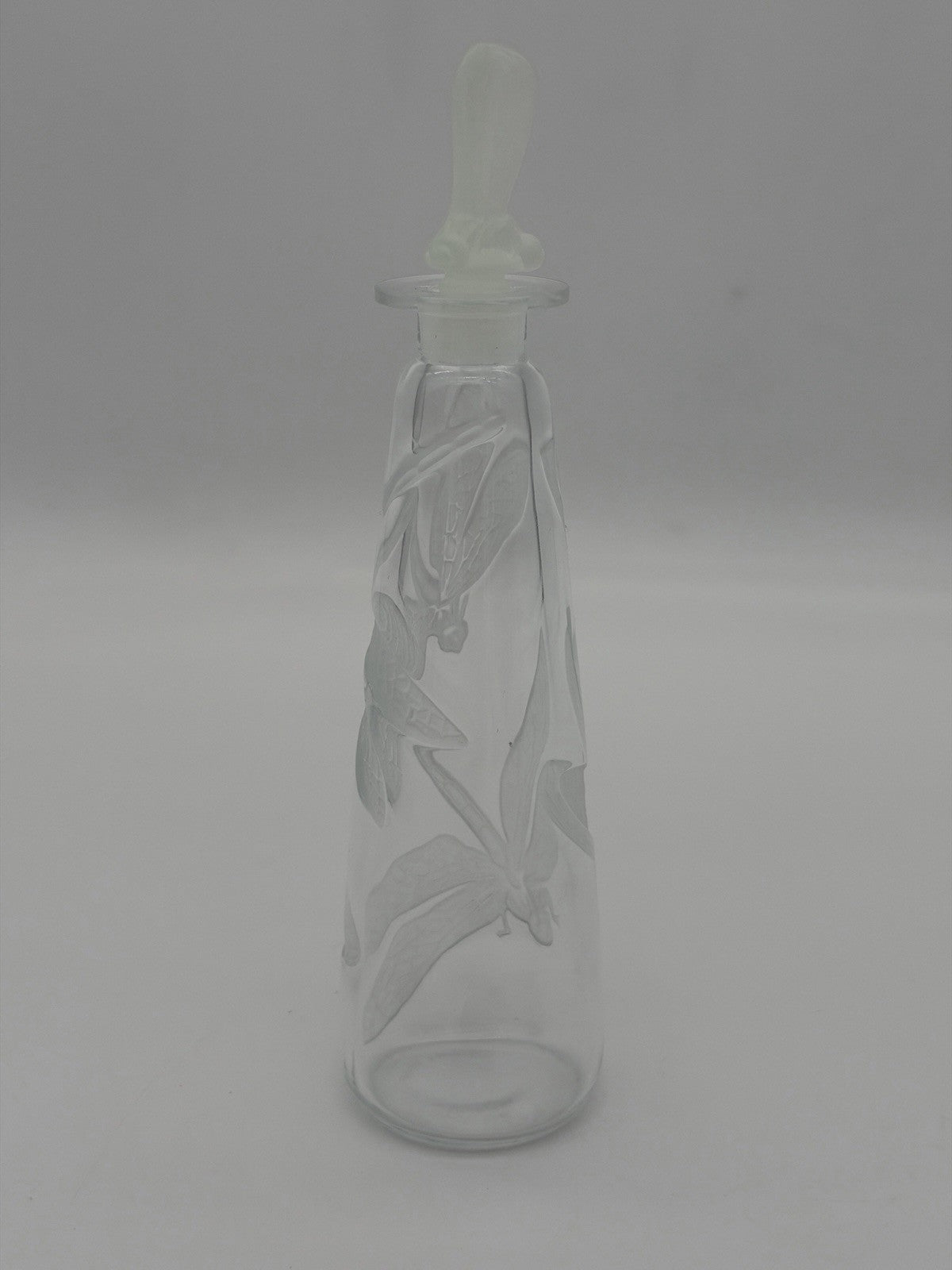 Lucien Gaillard MMA Metropolitan Museum Art glass dragonfly perfume bottle 6.5”