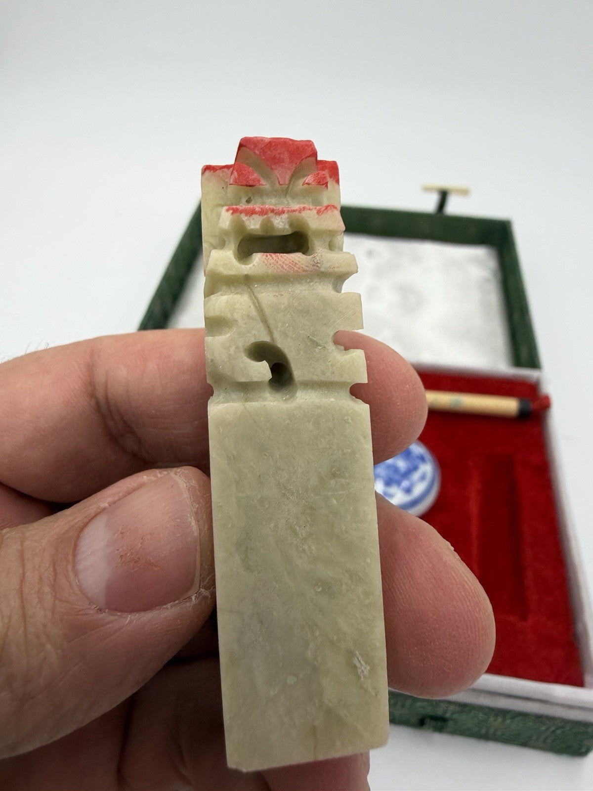 Vintage CHINESE CALLIGRAPHY BRUSH PEN INK WRITING STATIONARY BOX SET