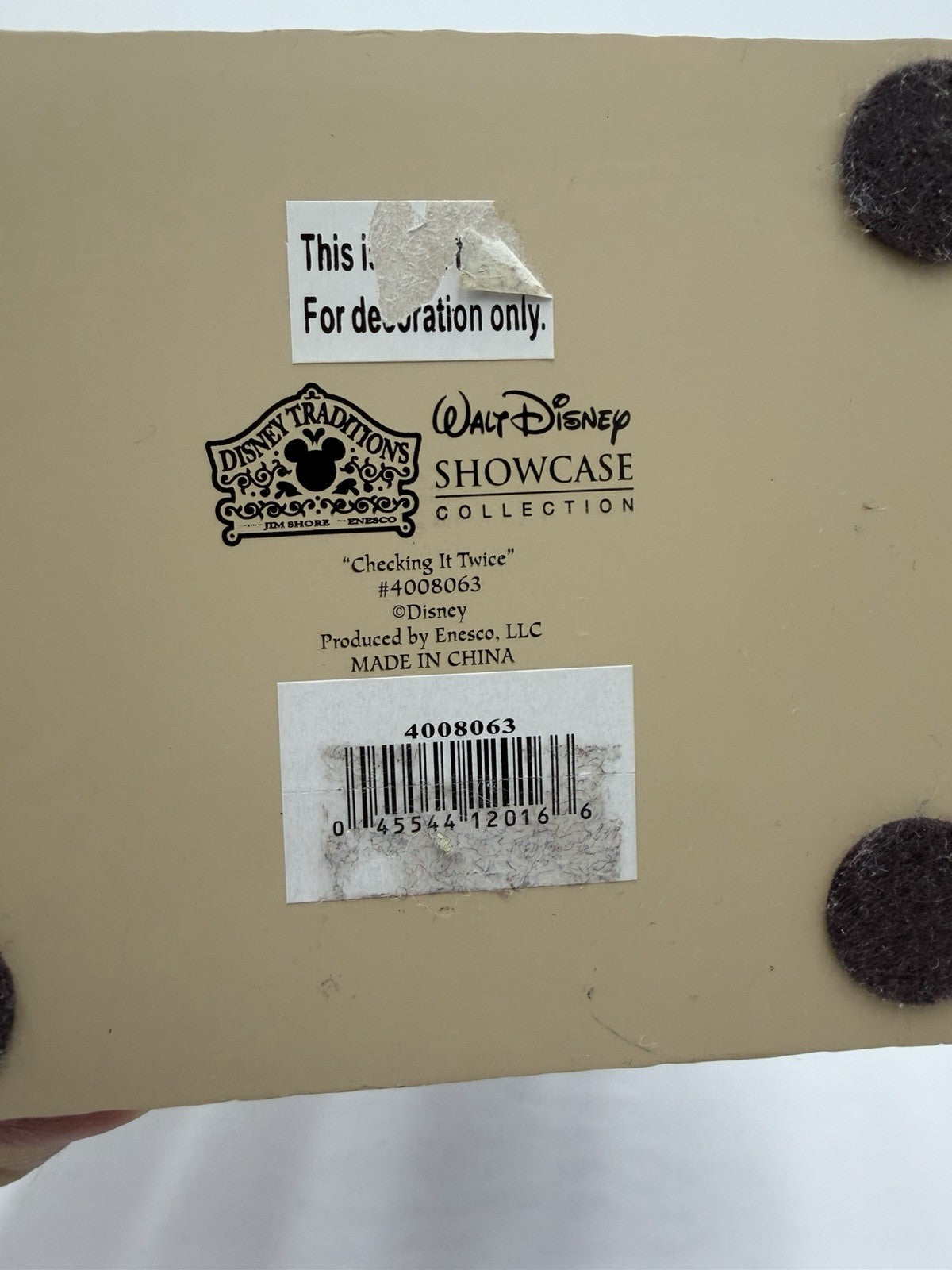 Jim Shore Mickey Mouse Santa  Checking it Twice Christmas Ornament 7” Sculpture