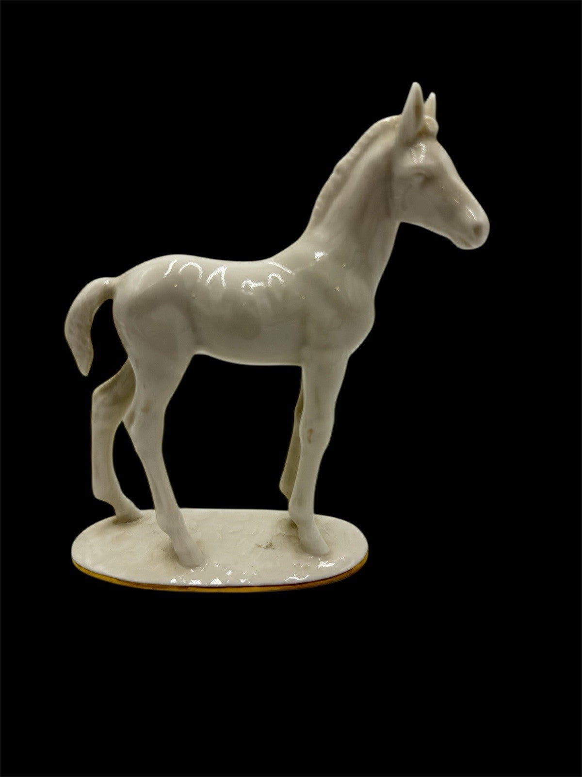 Vintage Hutschenreuther Selb Porcelain Horse Foal Figurine Max Fritz Germany