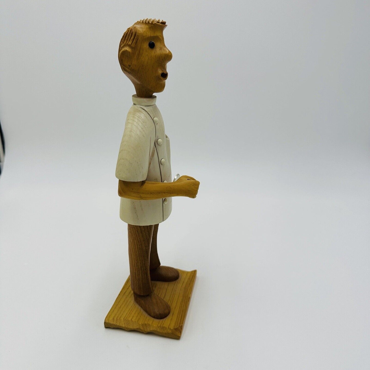 Euromanos Italia Dentist Figurine Italian Hand-Carved Wooden Medical Home Decor