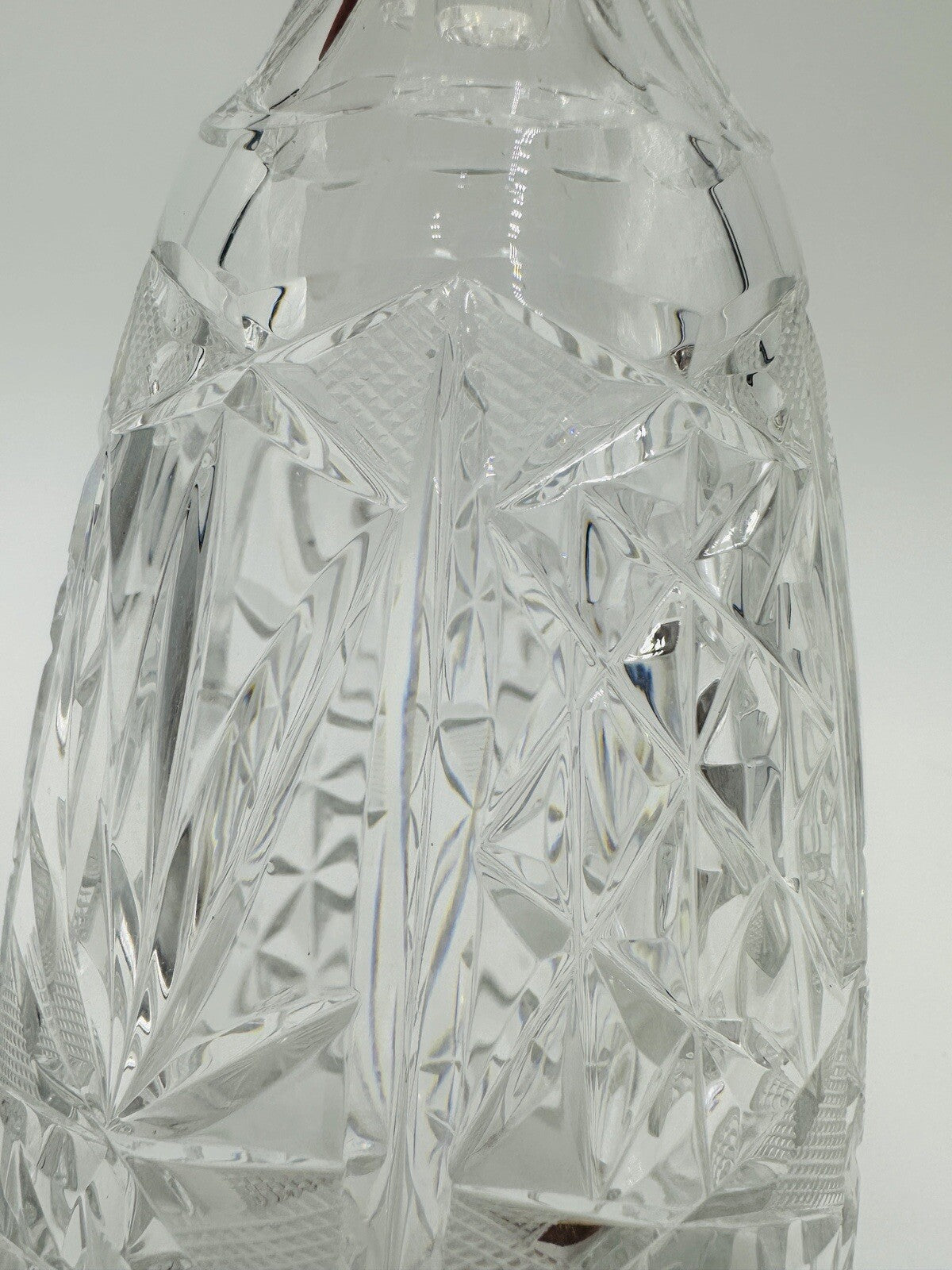 Cristal De Lorraine Decanter Crystal French Midcentury Cut from 1950s # 49 Mark