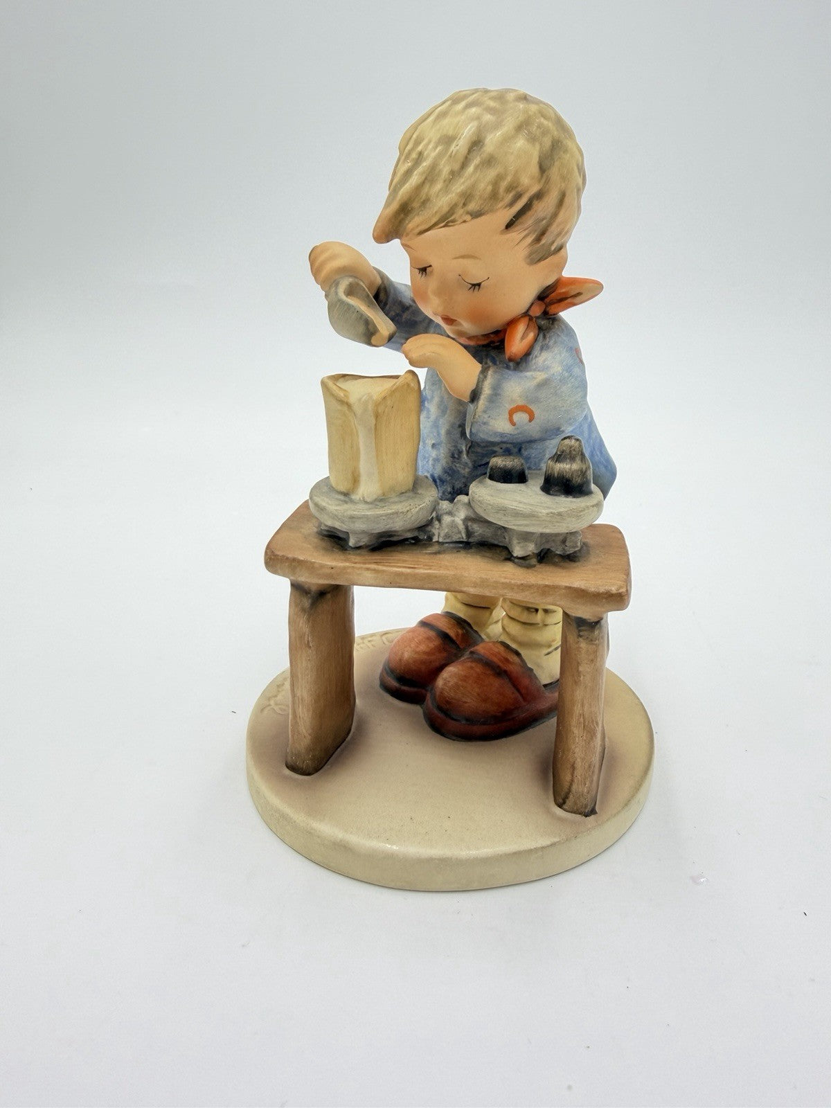 Hummel Goebel Figurine A Fair Measure #345 W. Germany Porcelain Painted Vtg 6”H