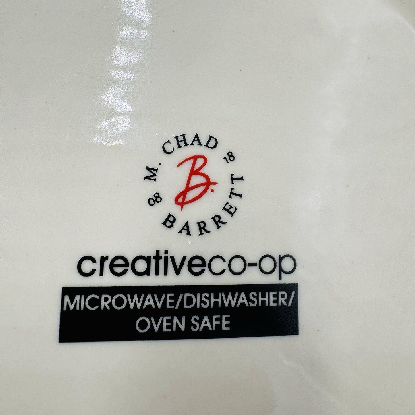 Creative Co-op M.Chad Barrett Chicken/Rooster salad Plates 8in 2 Pieces Rare