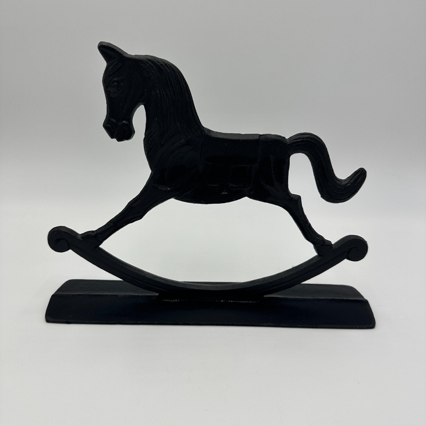 Rocking Horse Display Farmhouse Home Mancave Decor Metal Heavy 8 in Rustic