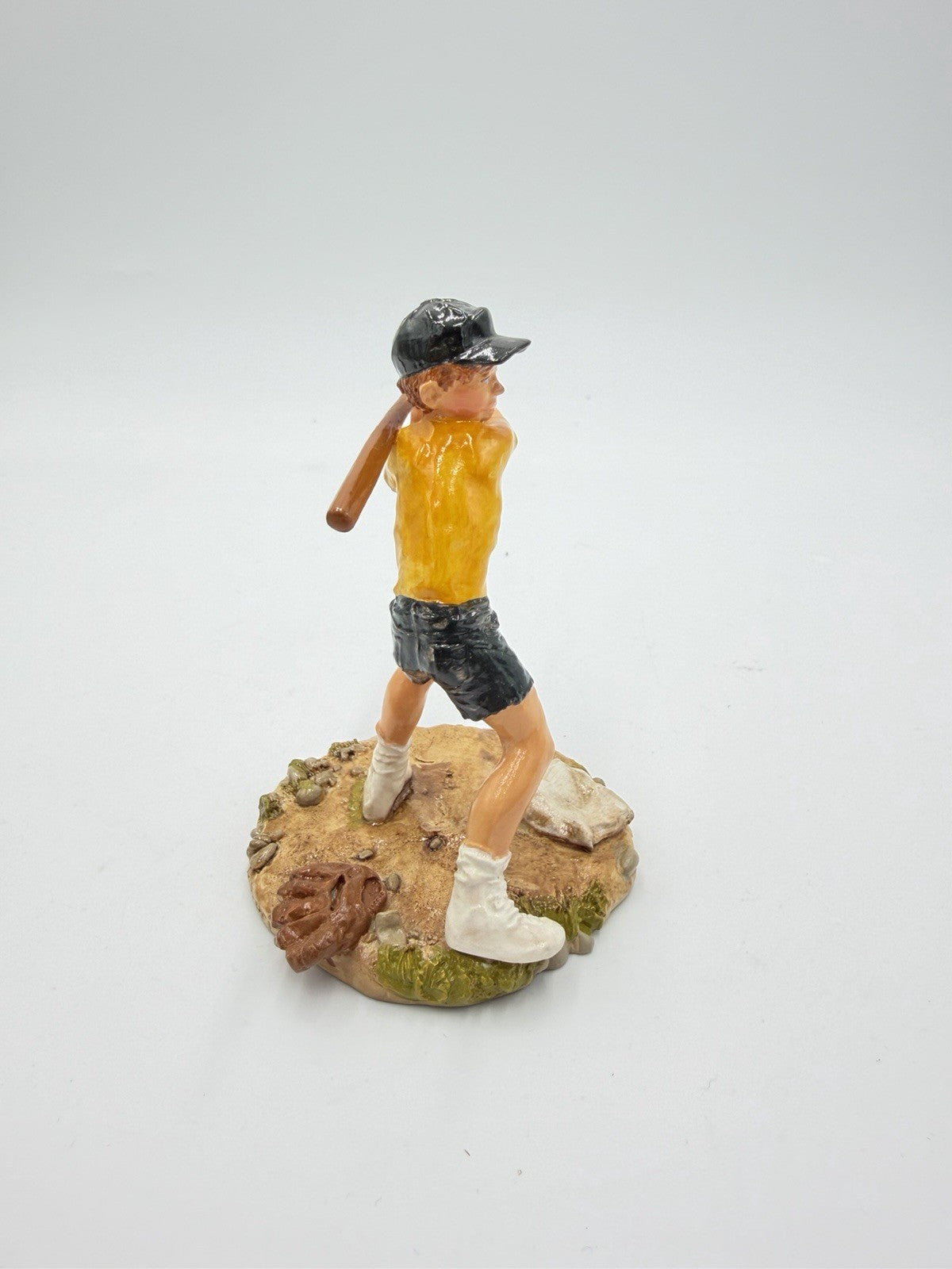 The Franklin Mint Children Of The World Fine Pewter USA Boy Painted Figurine