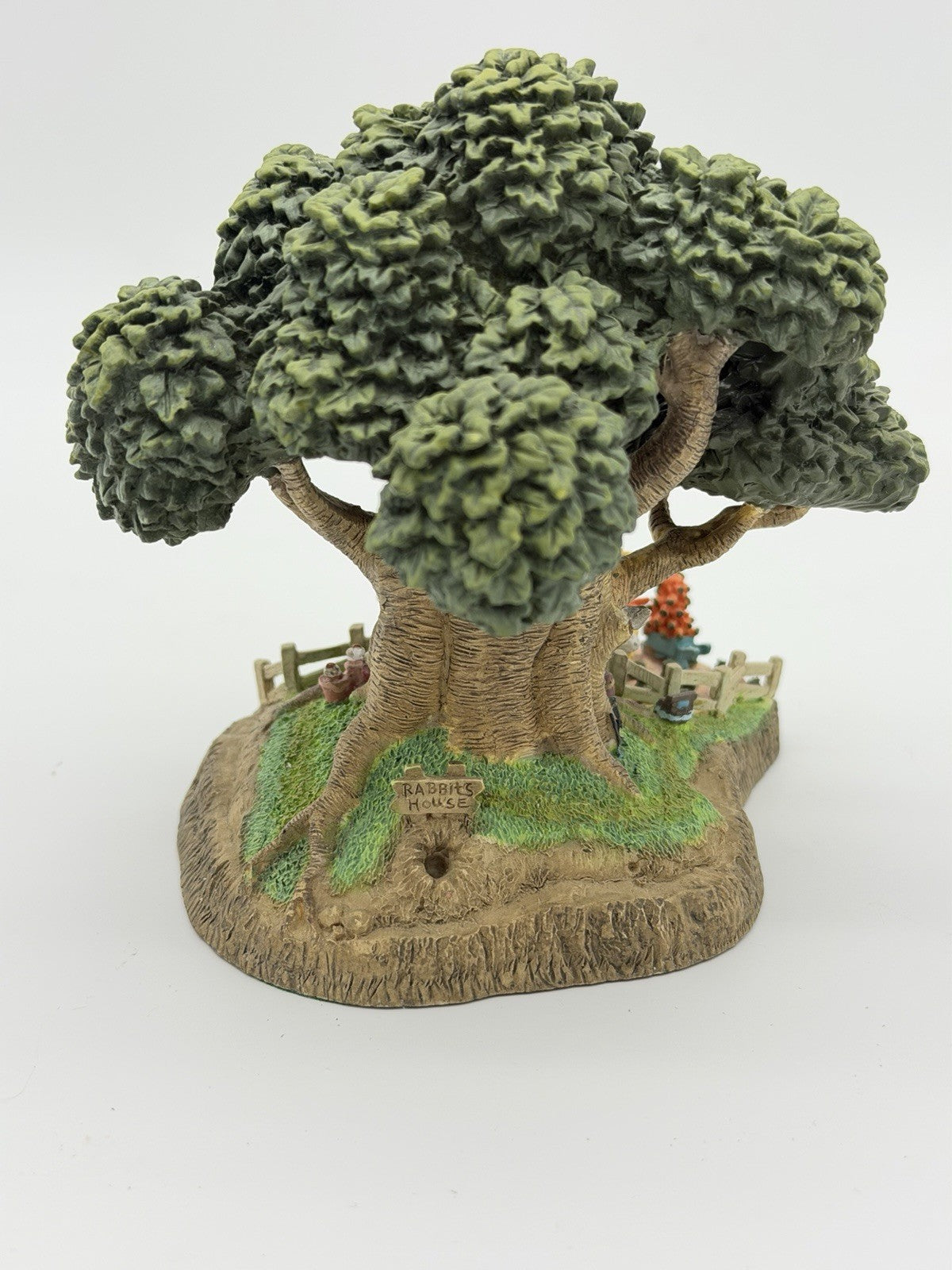 Rare Danbury Mint Winnie The Pooh Rabbits House Mini tree Figurine 5” Painted