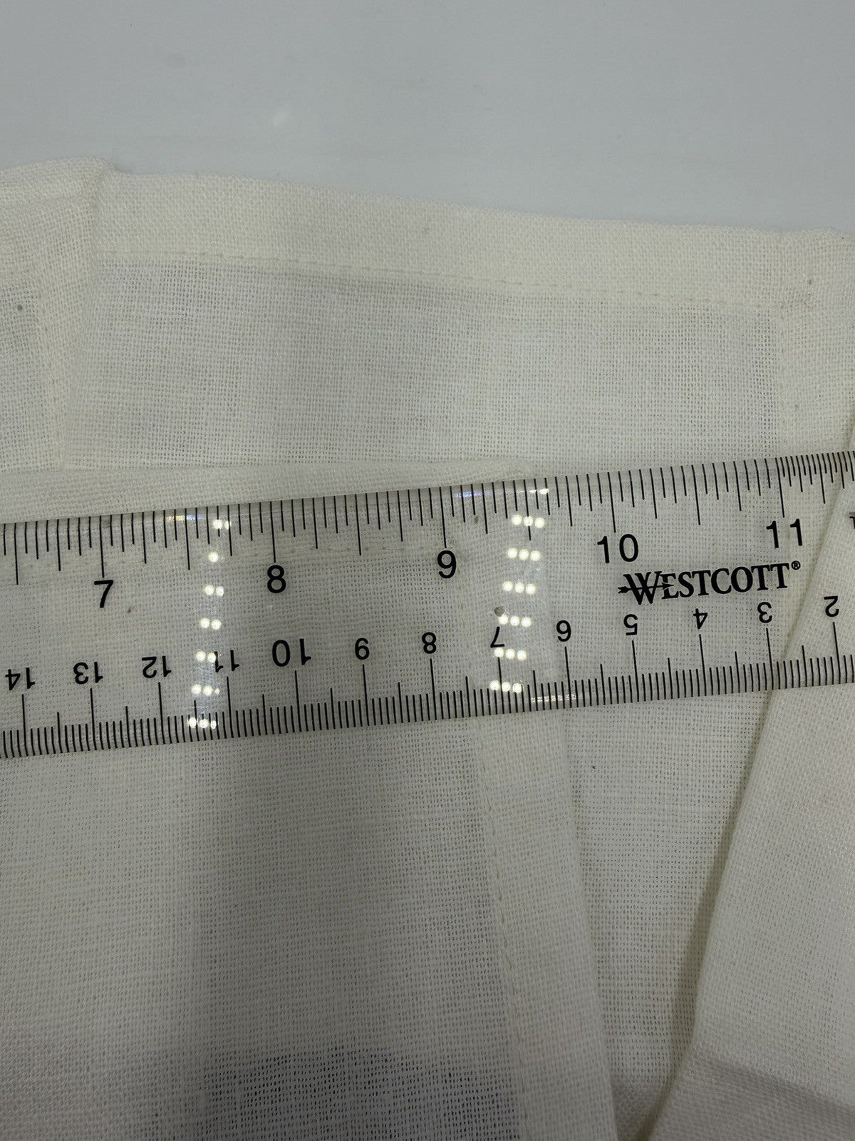 Pottery Barn Skull Pattern Cotton Linen White Napkins 6 Pieces 9x9”