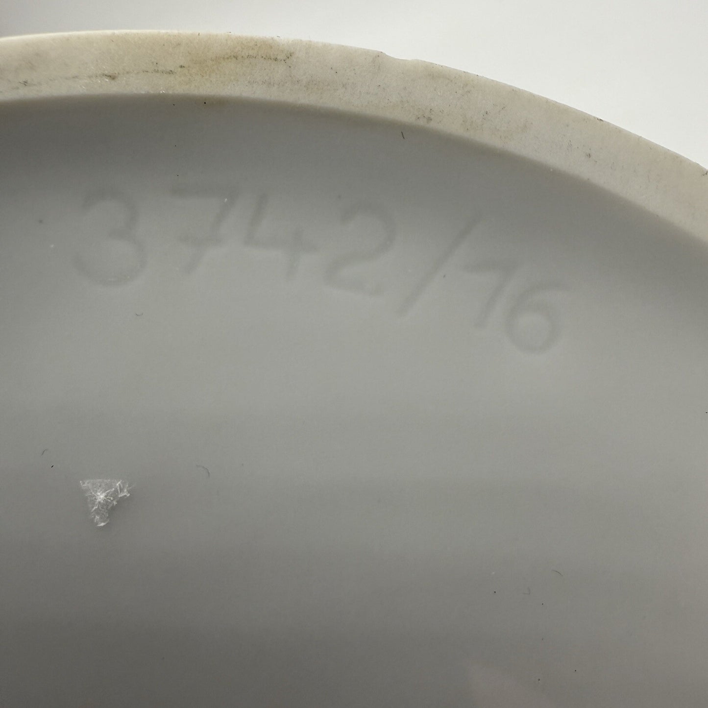 Rosenthal Germany White Geometric Op Art Porcelain Vase Ambrogio Pozzi 5in