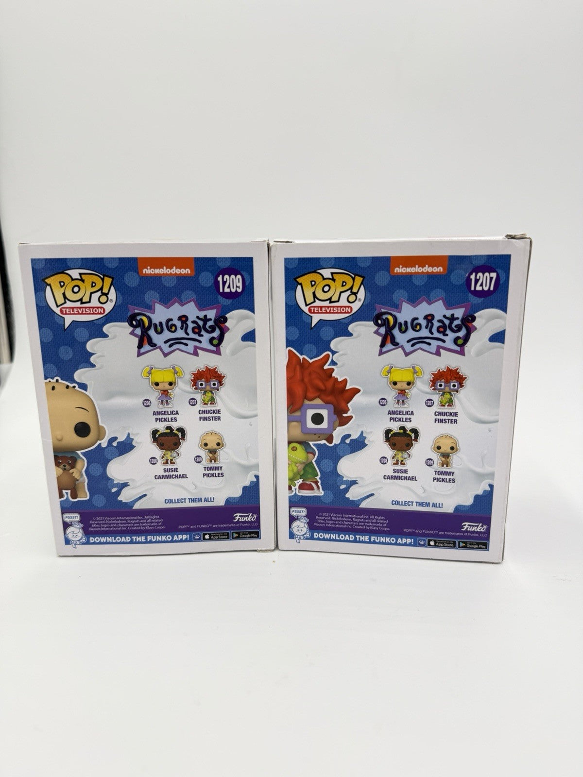 Funko Pop TV Nickelodeon RUGRATS #1209 TOMMY PICKLES  & CHUCKIE FINSTER #1207