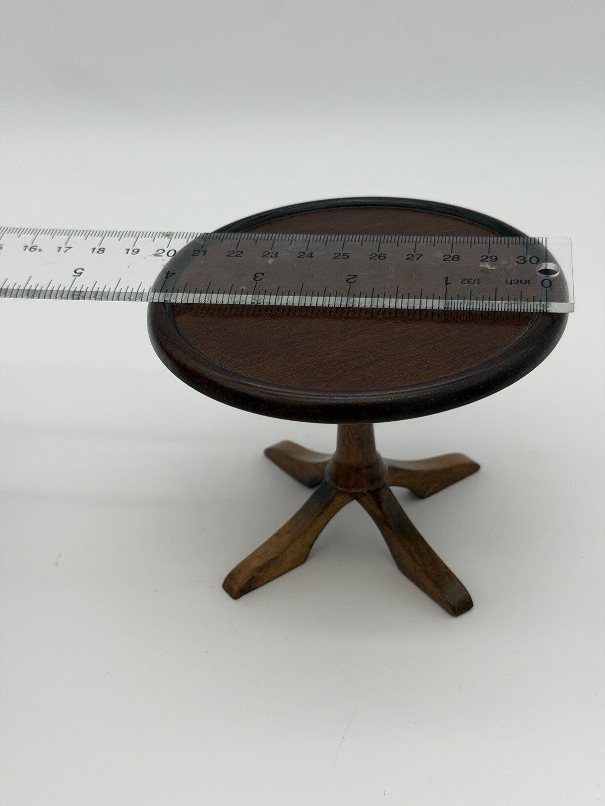 American Girl Pleasant Wood Pedestal Living Parlor Table 2000 Angelina Ballerina