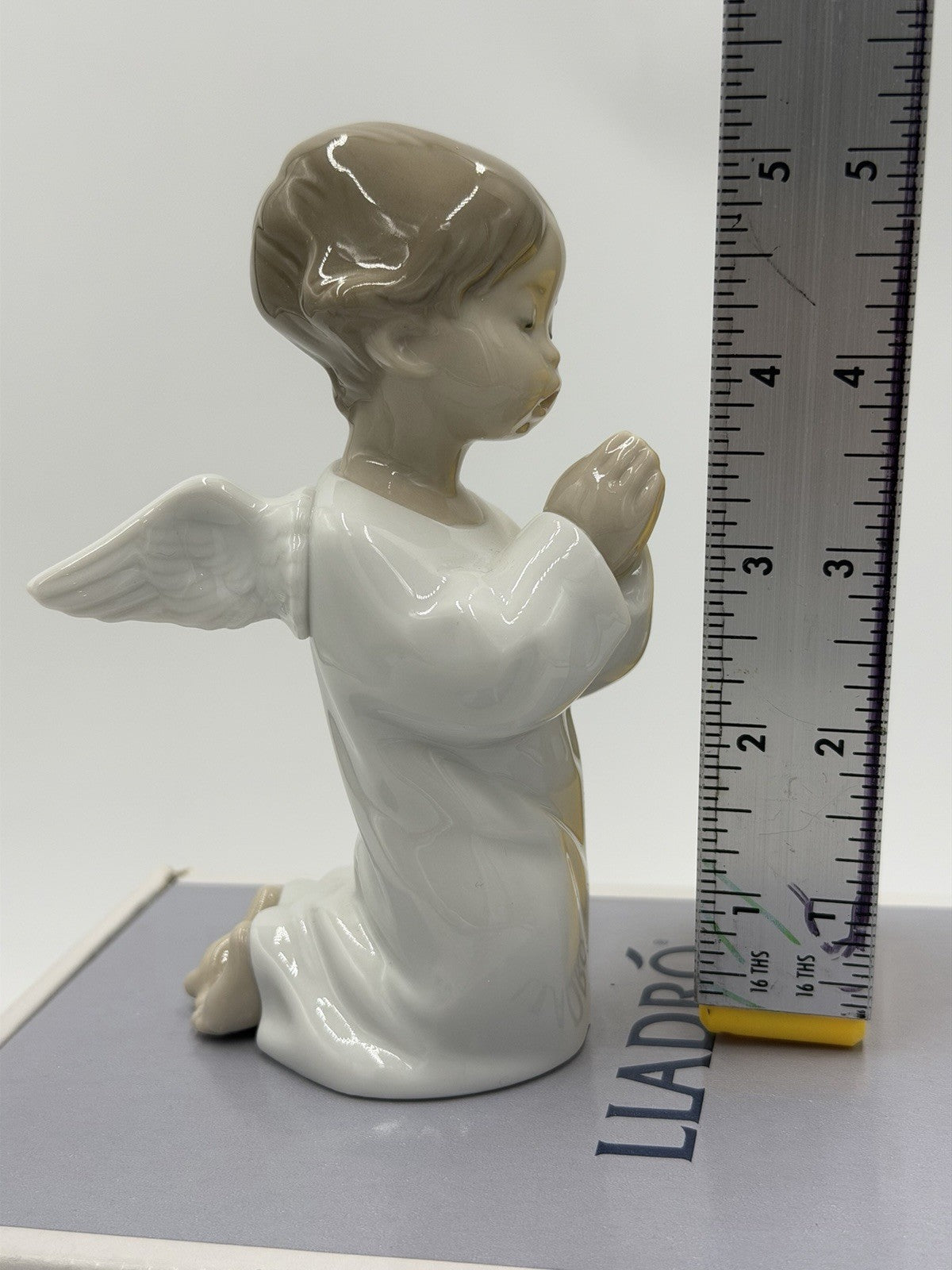 Lladro Spain Porcelain Angel Praying #4538 NIB 5” Painted Vintage Figurine