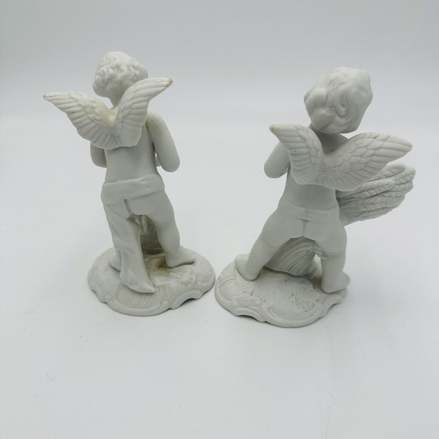 Karl Klette Dresden Cherubs Four Seasons White Bisque Germany Vintage