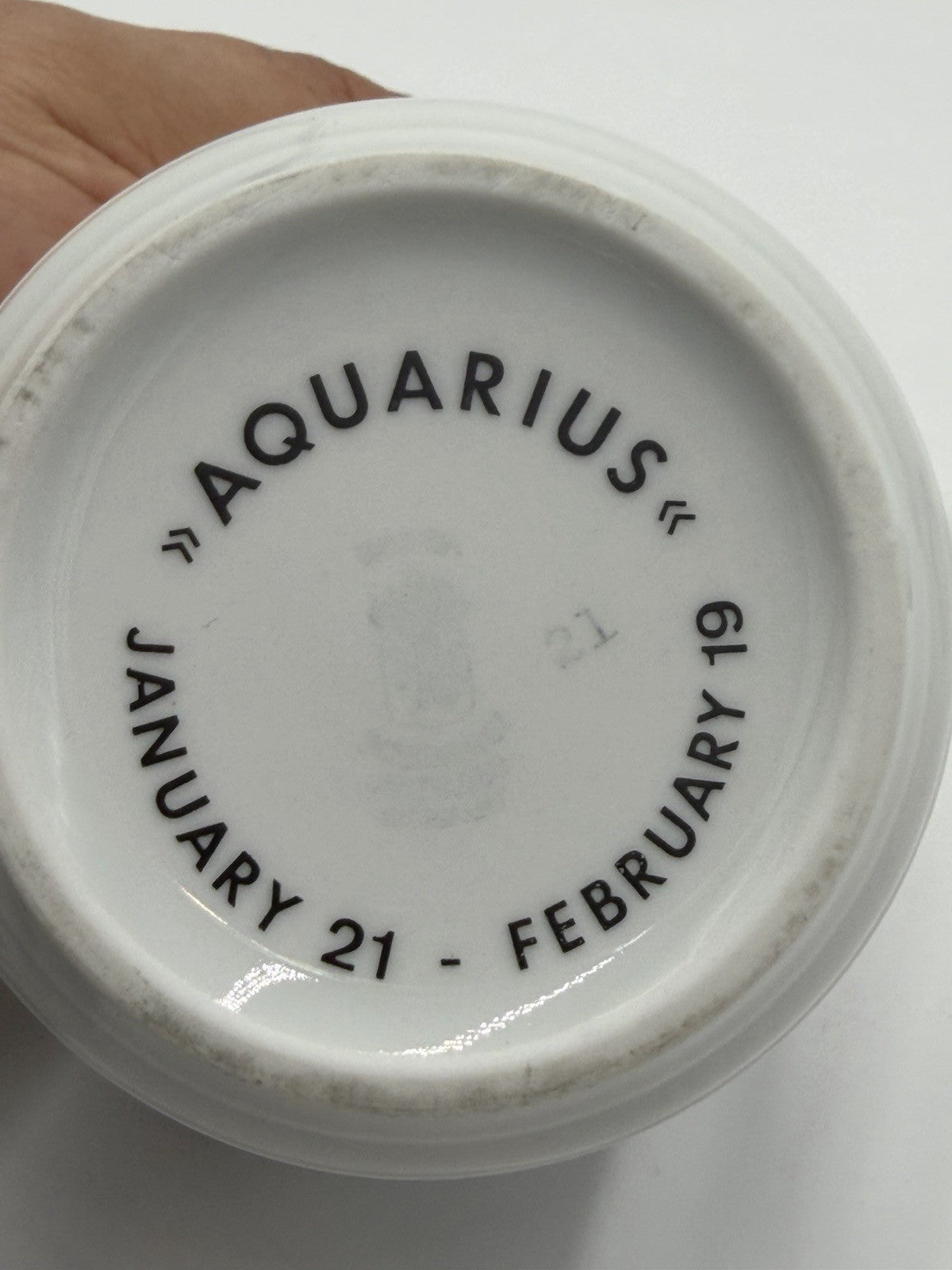Schumann Arzberg Aquarius Bavarian Porcelain Zodiac Signs #21 Coffee Mug Vintage