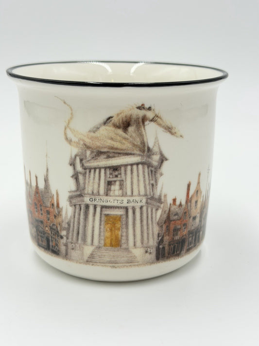 LitJoy Crate Harry Potter Gringotts Bank Dragon Alley Coffee Mug Signed Ceramic
