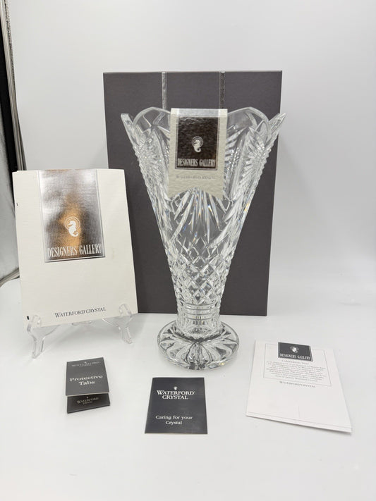 Waterford Crystal DESIGNERS Gallery Celebration Vase Martin Ryan 12”x8” Box/COA