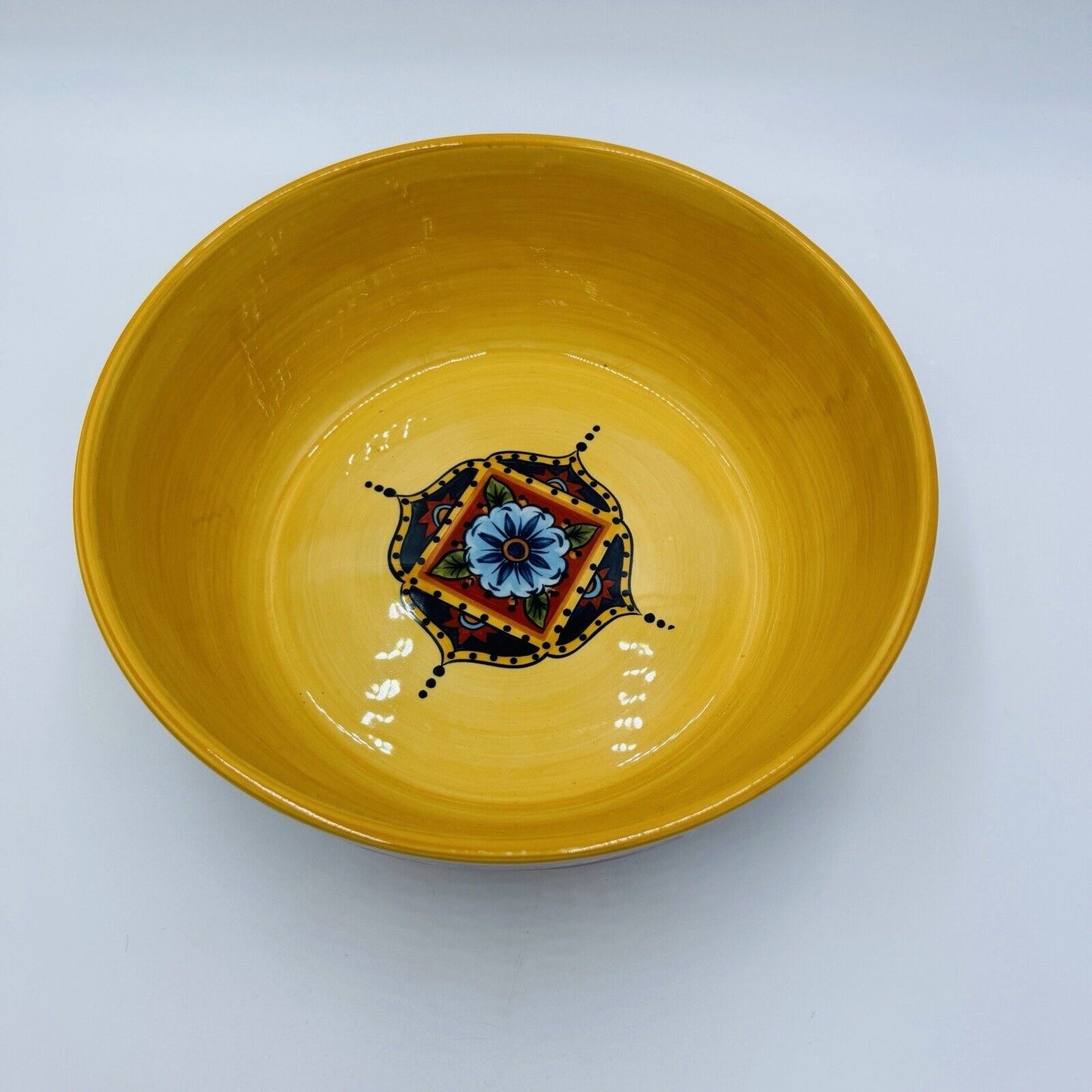 España La Barca Lifestyle Bowl Colorful Hand-Painted Ceramic Tabletop Large