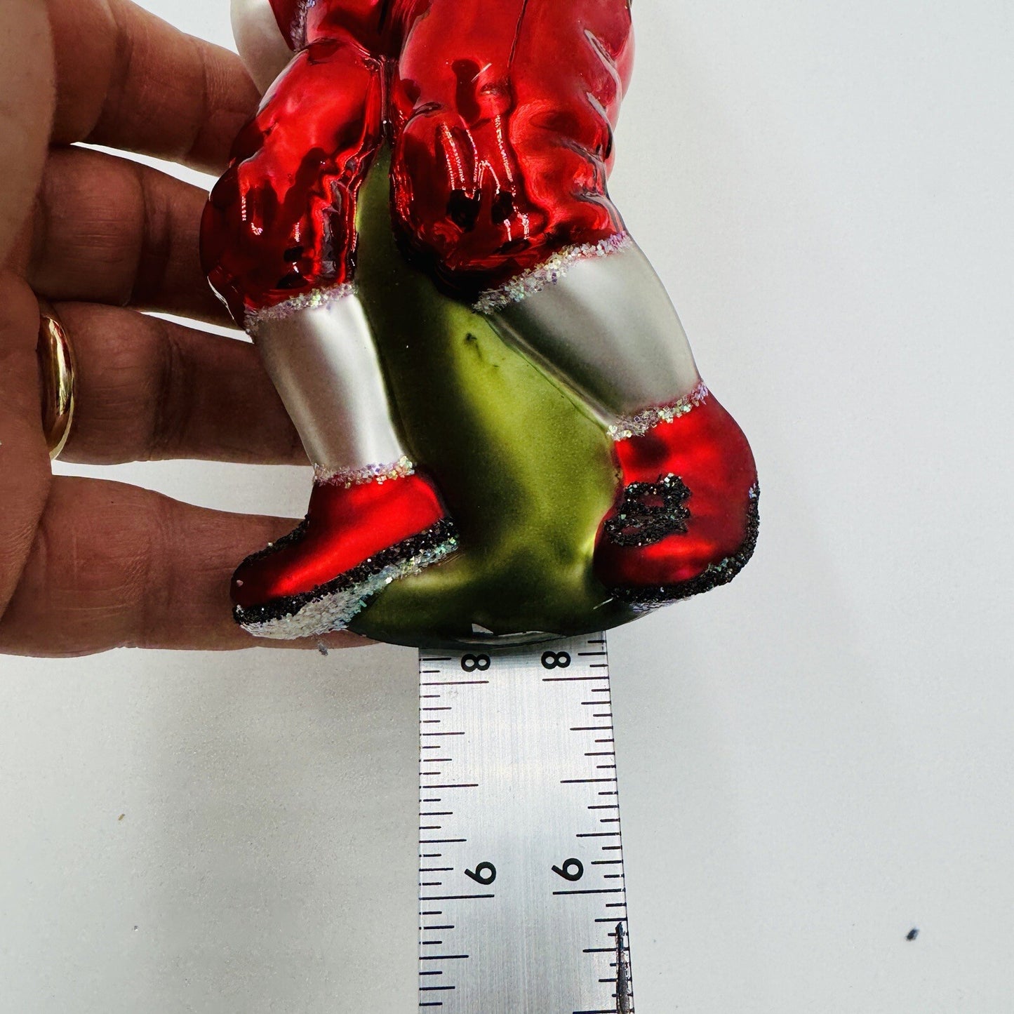 Rare Old World Art Glass Christmas Ornaments American Football Santa