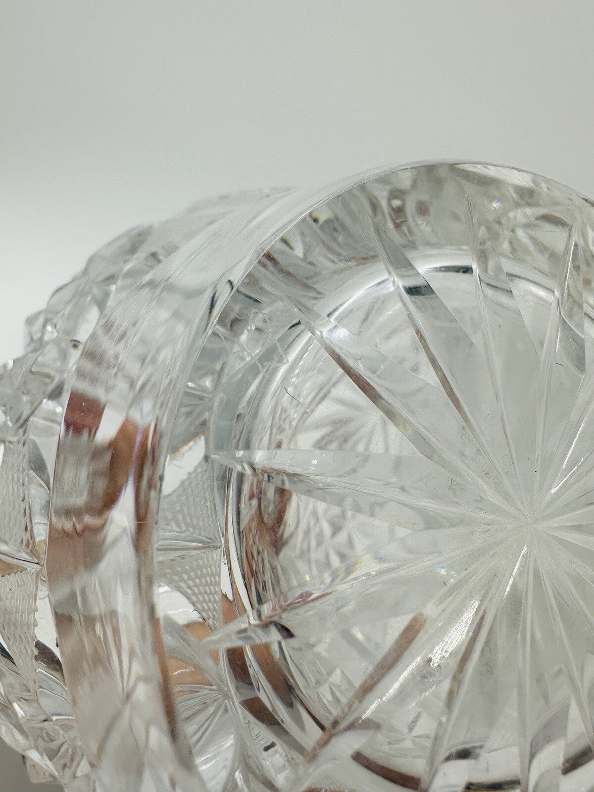 Cristal De Lorraine Decanter Crystal French Midcentury Cut from 1950s # 49 Mark