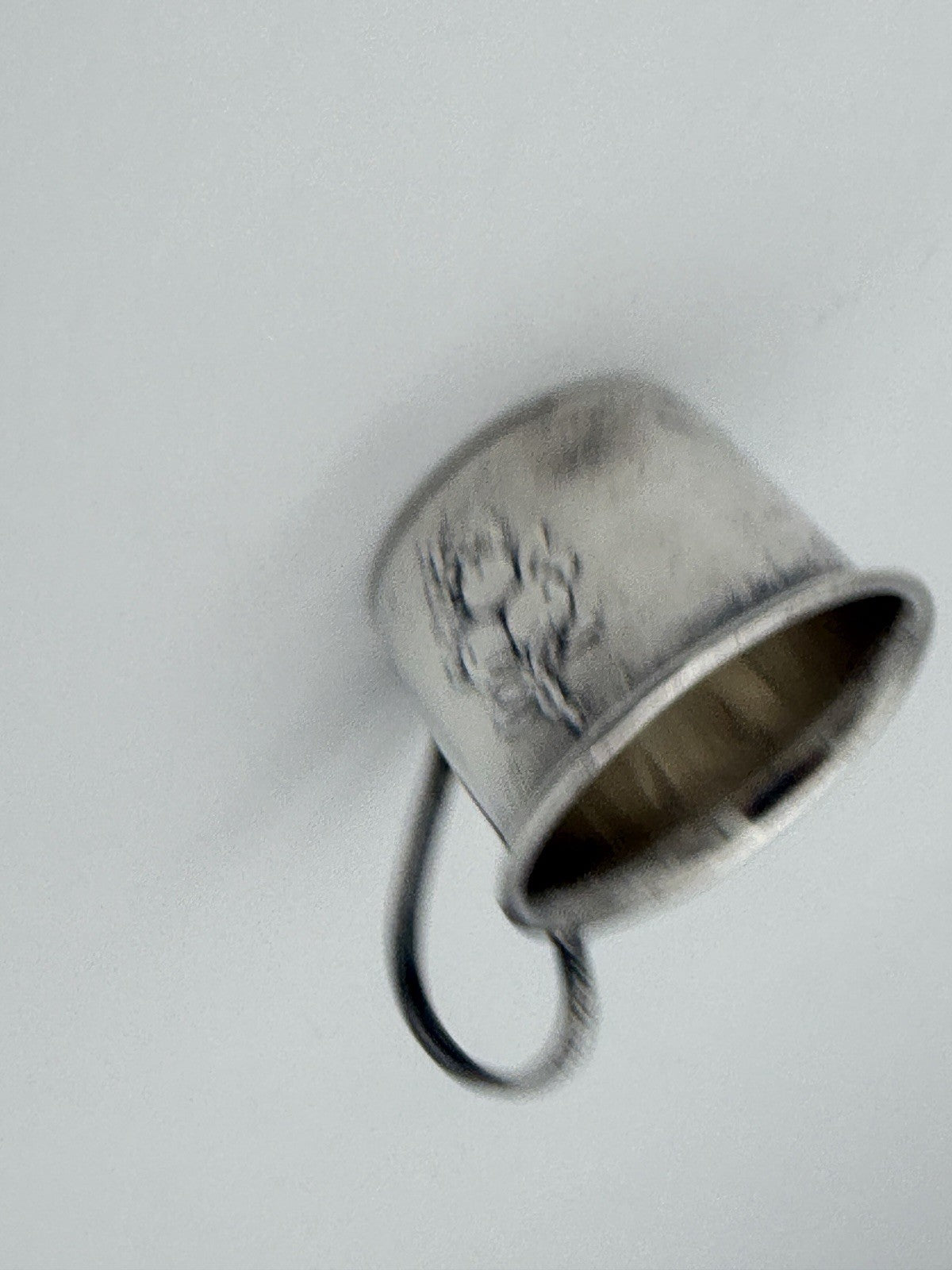 Antique Sterling Silver Webster Baby Cup Repousse Fruit Pattern 16.44 No Mono