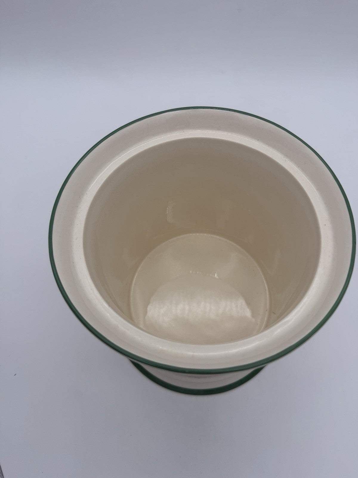 Spode Christmas Tree Canister Cookie Jar W/Rubber Seal On Lid 9”H Vtg England