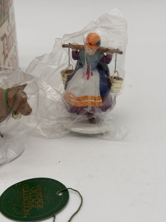 Dept 56 Twelve Days of Dickens Village VIII Eight Maids A-Milking Figurines