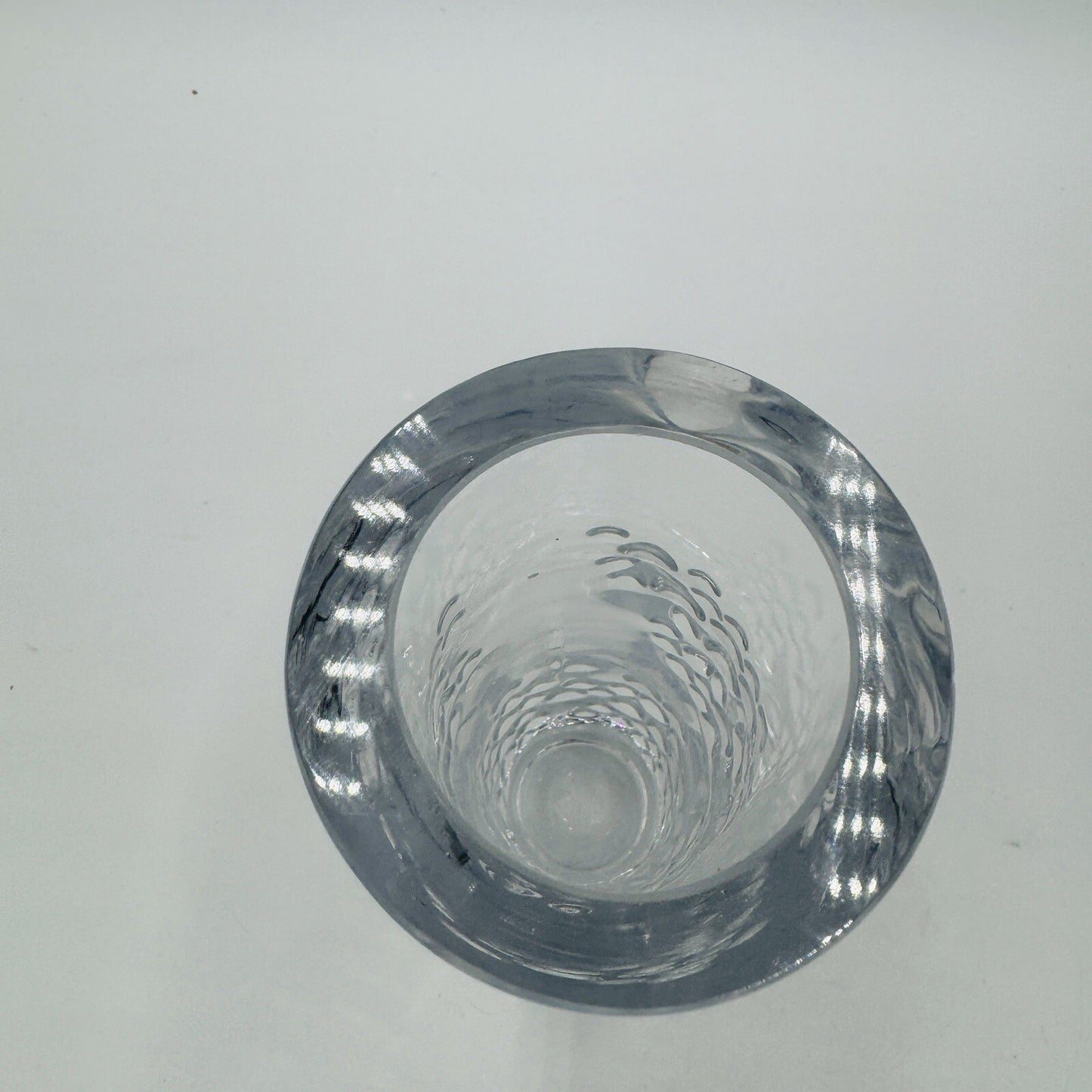 Bengt Edenfalk for Skruf Vase Swedish Art Glass 1970's 8in