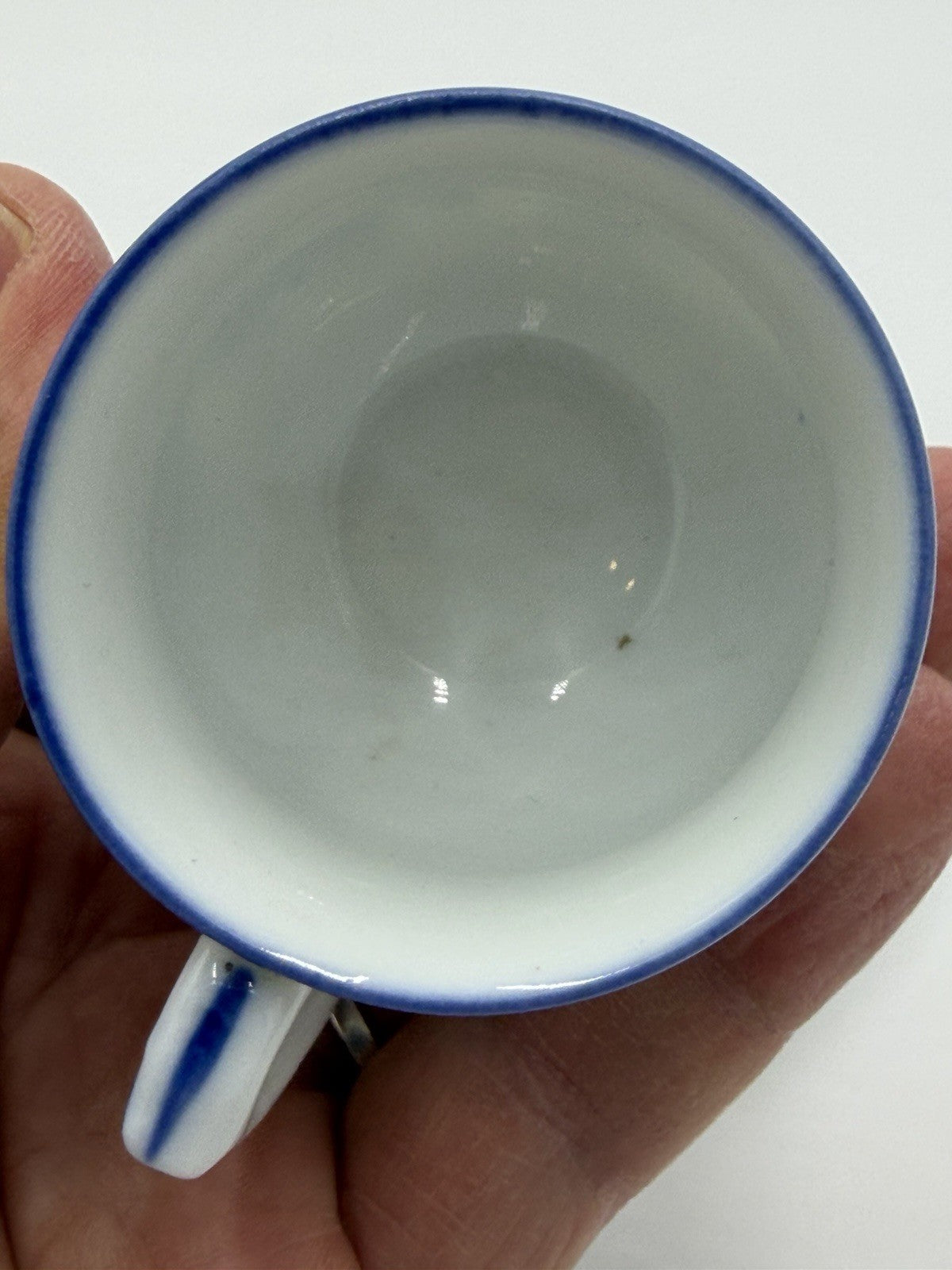 Early 1900’s S.S. Hartwell Gloucester Mass Germany Porcelain Demitasse Set Blue