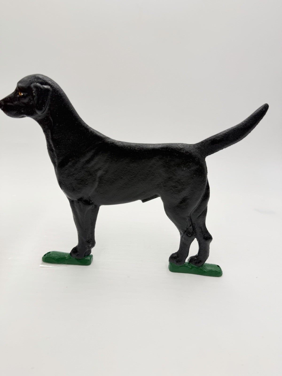 Whitehall Black Cast Iron Black Lab Dog Outdoor Decor Mailbox Ornament
