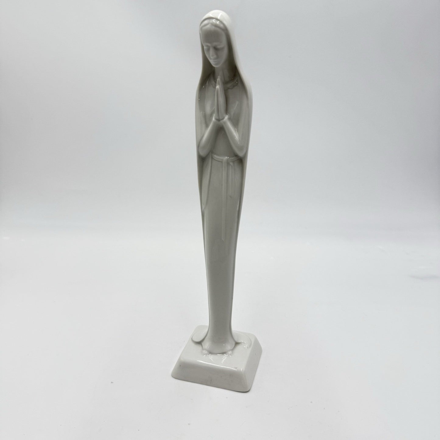 Rosenthal Porcelain PRAYING MADONA FIGURINE #7064 W. STOBER White Vintage 10.5in