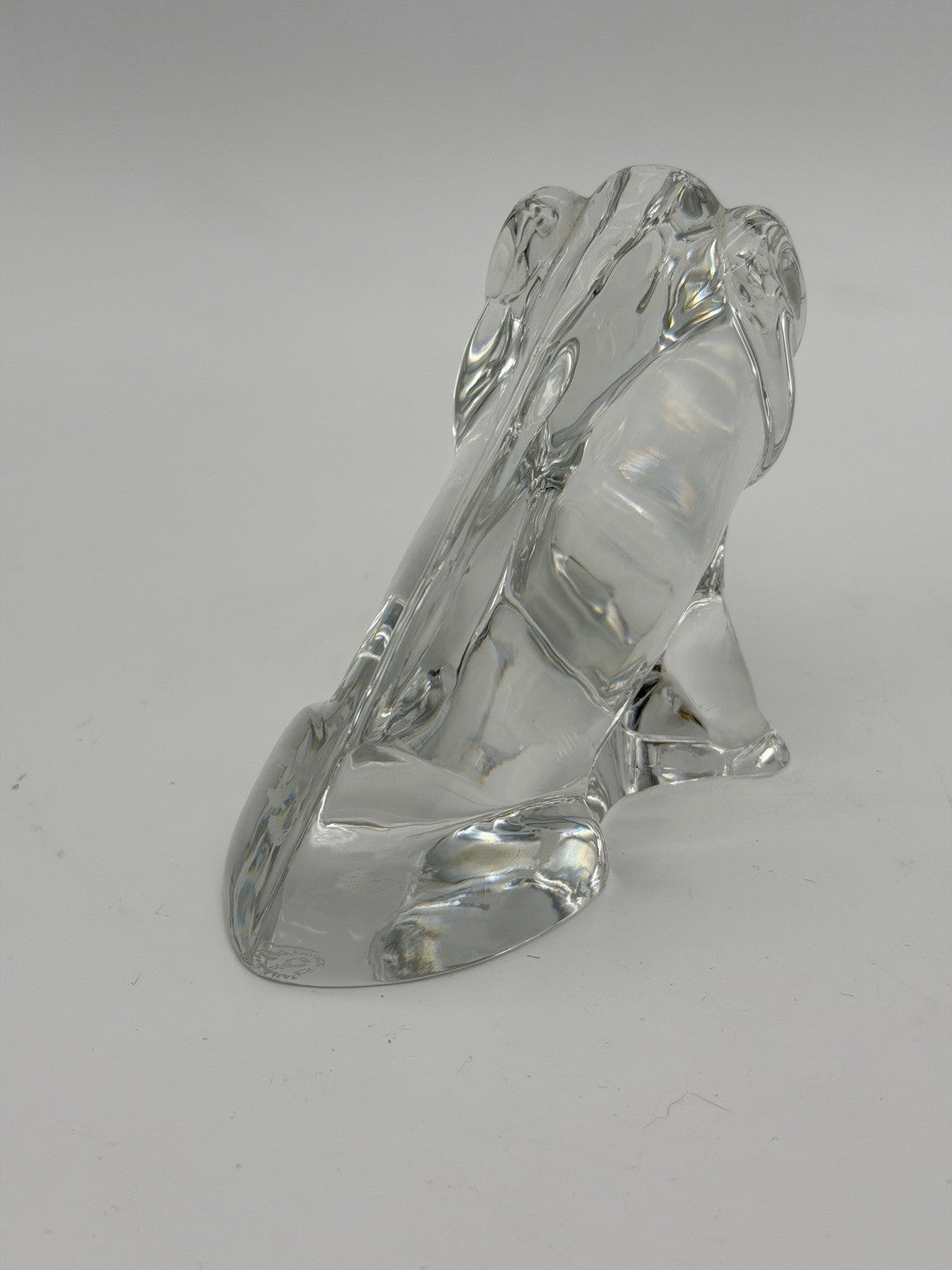 Baccarat France Crystal Boar Figurine Vintage Signed Zodiac Collection