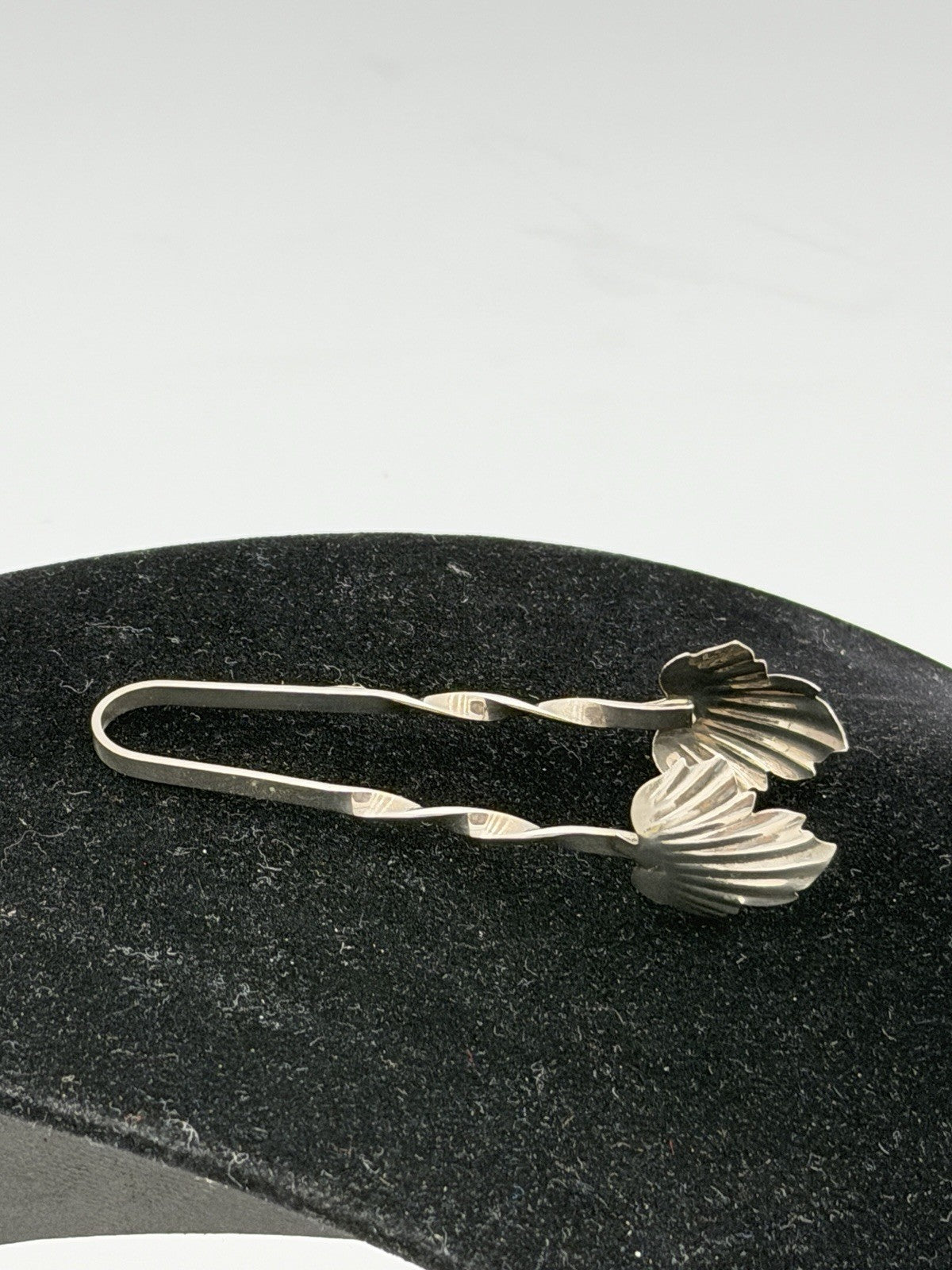 Vintage Raimond Sterling 925 Sugar Bon Bon Tongs Maple Leaf Twist 3.25"
