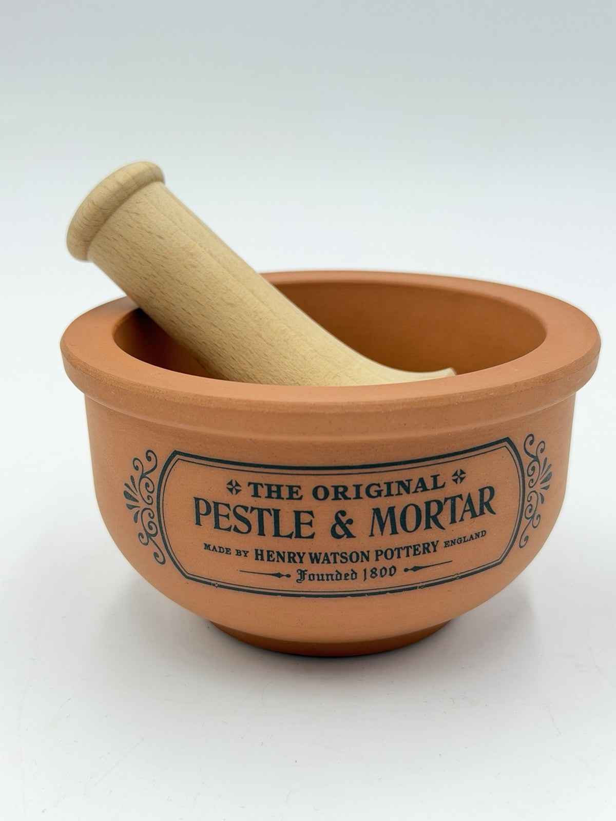 Henry Watson Pottery Suffolk Terracotta Pestle & Mortar Original English Style