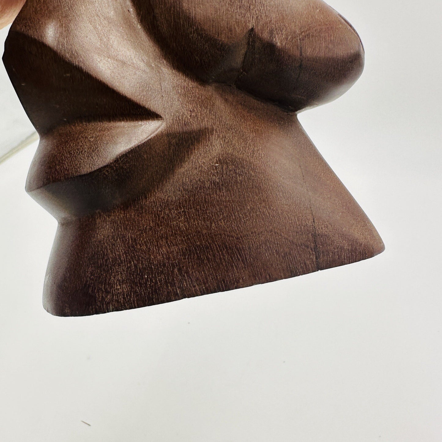 Mid Century Carved Wood Sculpture Hand Foot Face Modernism Large 19in Folk Art