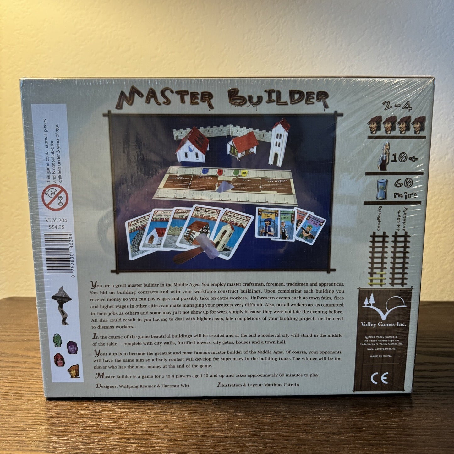 Valley Games Master Builder Board Game 2008 2-4 Players Walfgang Kramer Building