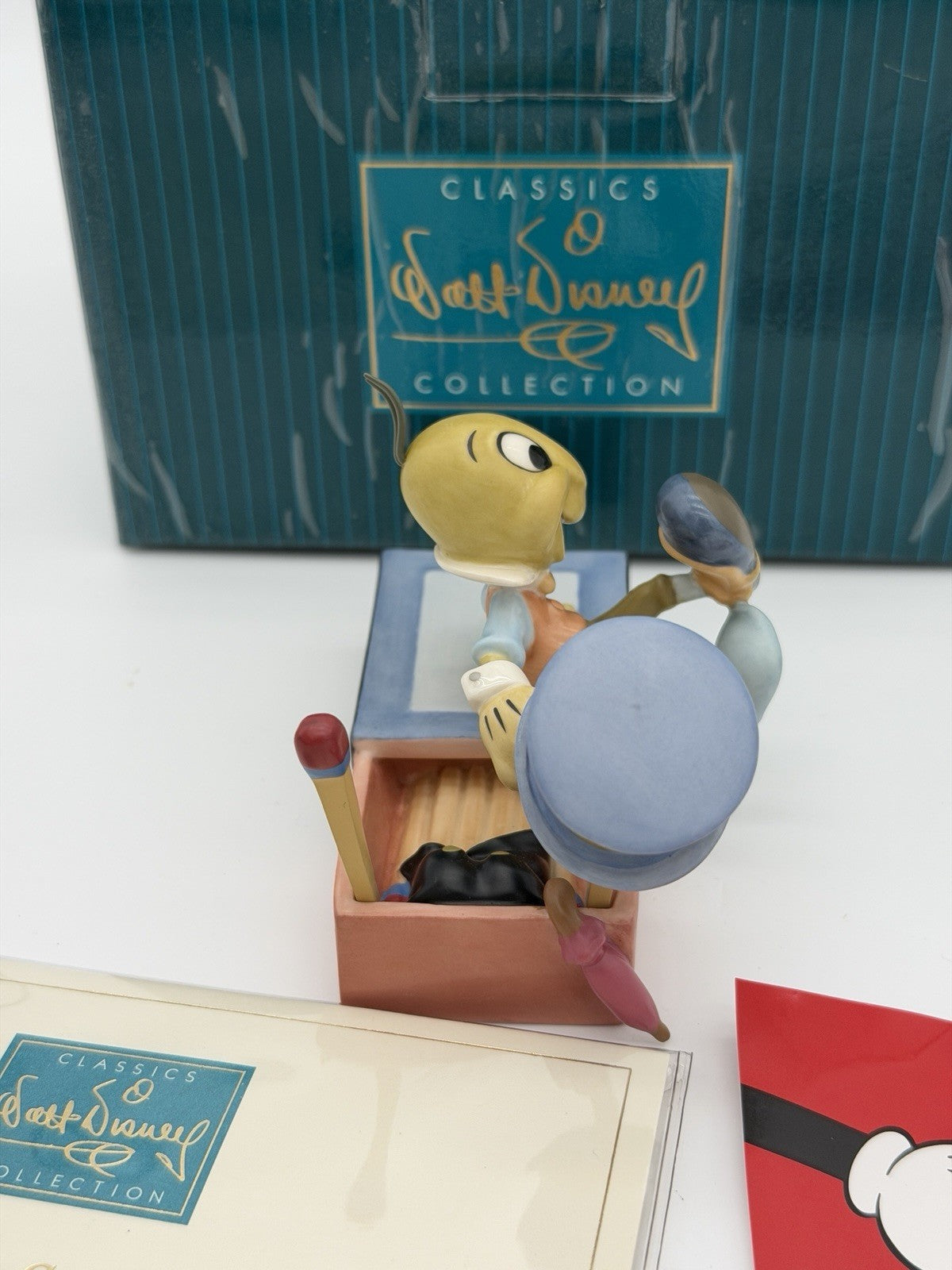 WDCC Disney Jiminy Cricket Figurine Let Your Conscience Be Guide New W/COA