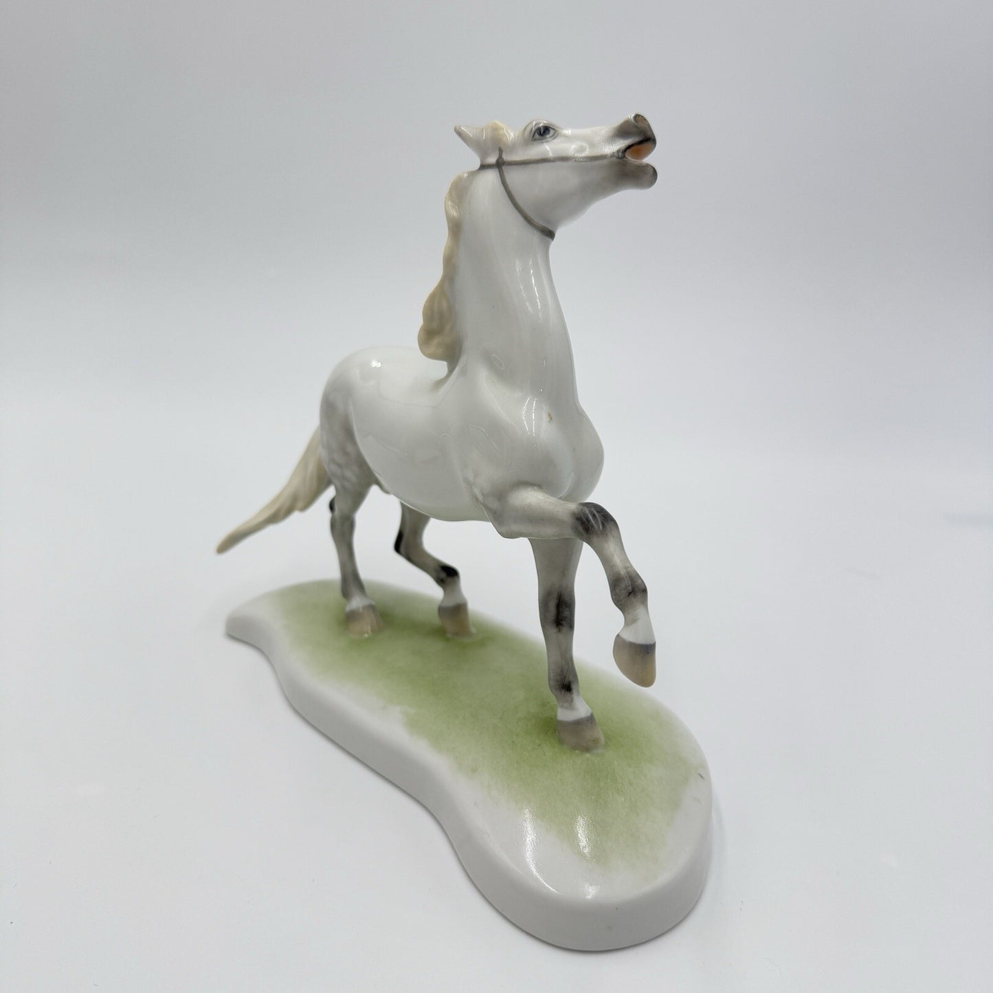 Herend Hungary Porcelain Figurine Stallion 7in Horse Lipizzaner C 1939