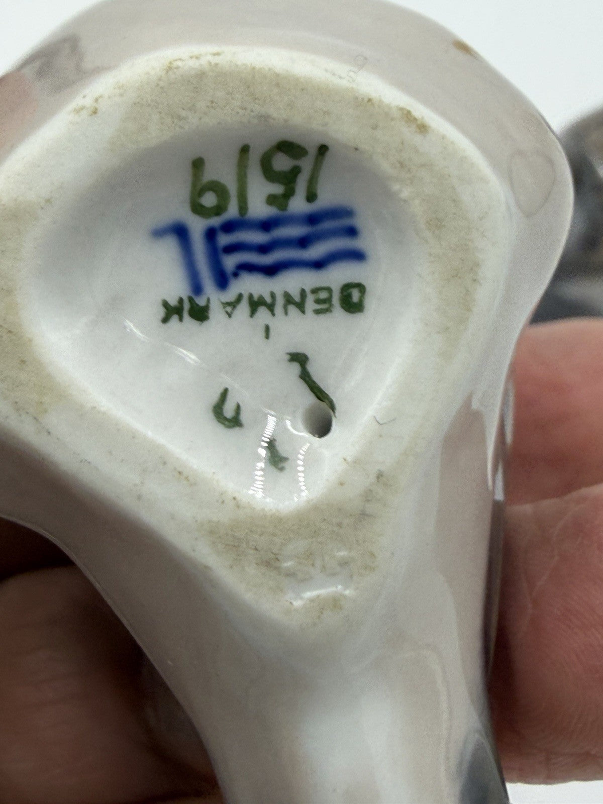 Royal Copenhagen Porcelain Sparrow Birds #1081 & #1519 Figurines Denmark Vintage