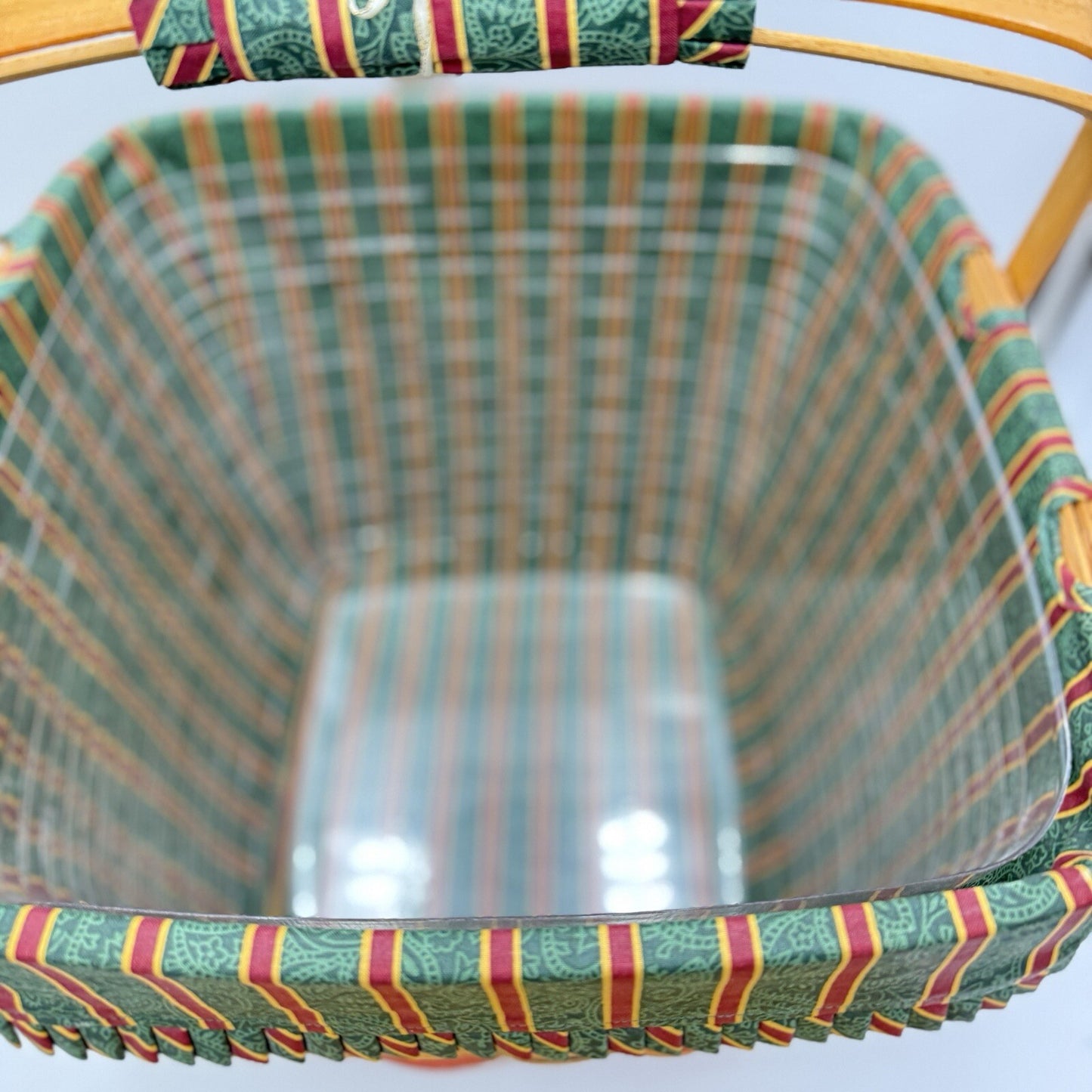 Longaberger 1995 Holiday Hostess Evergreen Basket Set Lid Christmas 9th Edition