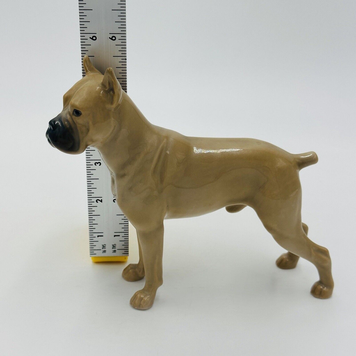 Bing & Grondahl Dog Boxer Standing Figurine Porcelain No 2212 Denmark Vintage