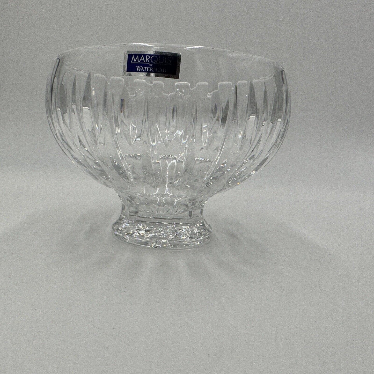 Waterford Bowl Crystal Sheridan Footed Vintage 5in Centerpiece Ireland Sticke