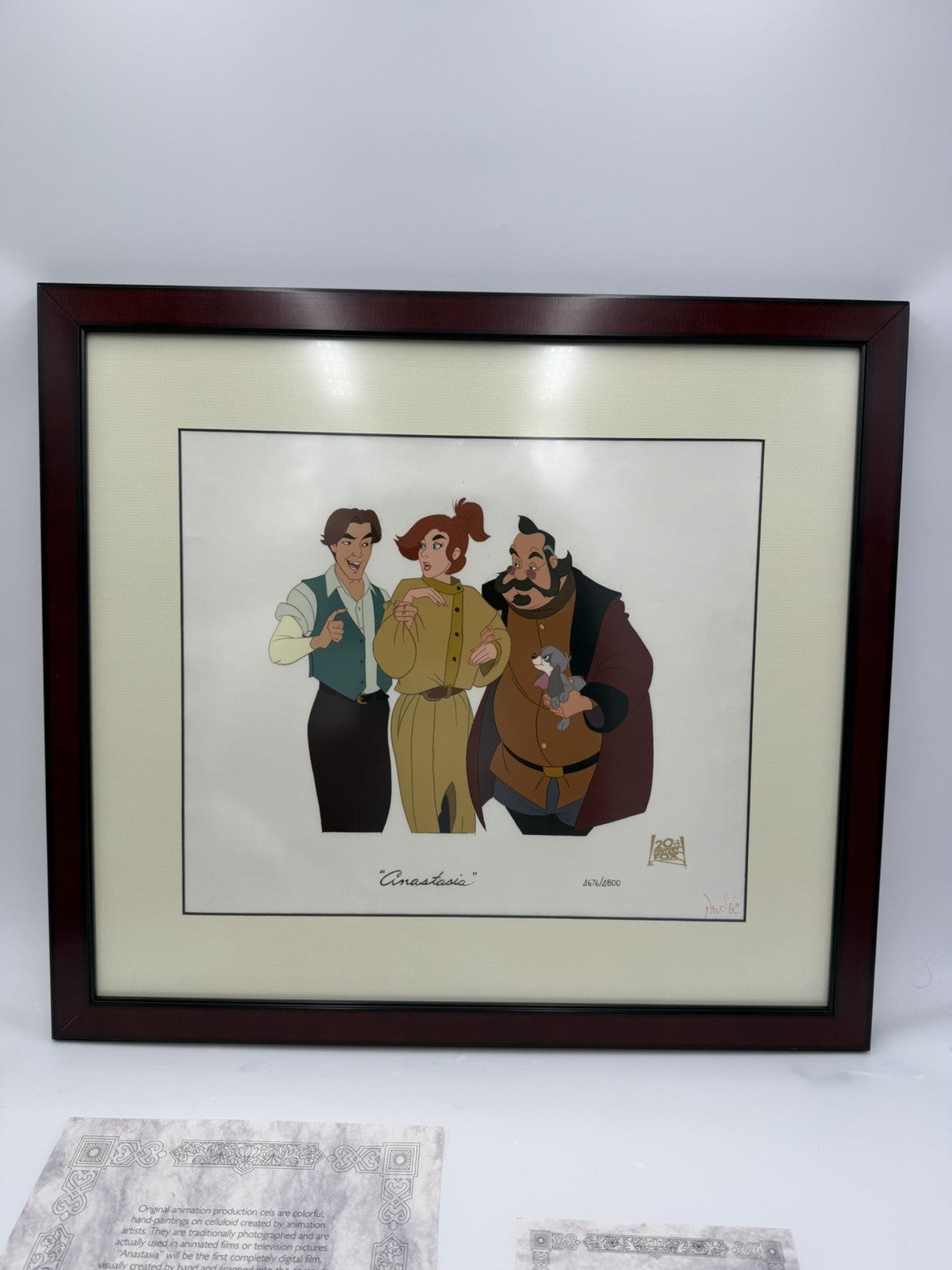 Vtg ANASTASIA Limited-Edition Hand-Painted Animation 4676/4800 Signed /COA