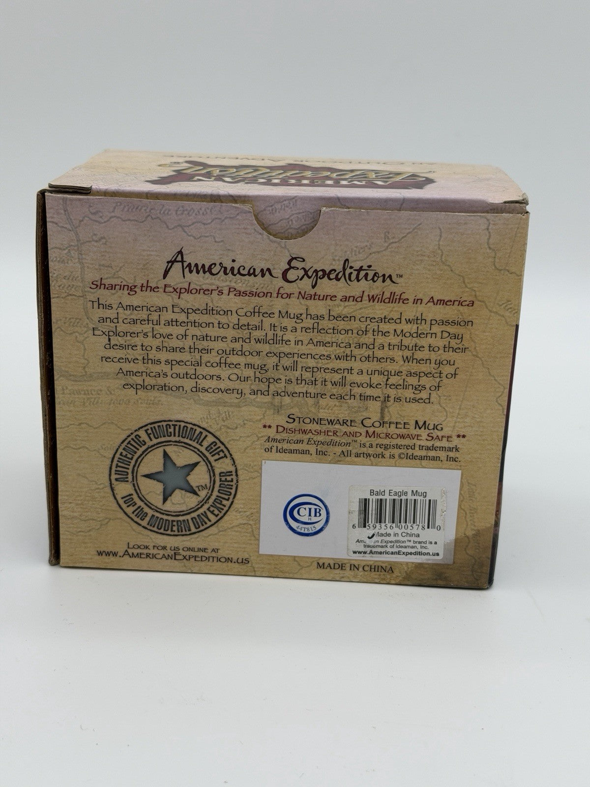 American expedition stoneware Bald Eagle coffee mug 16oz wildlife america