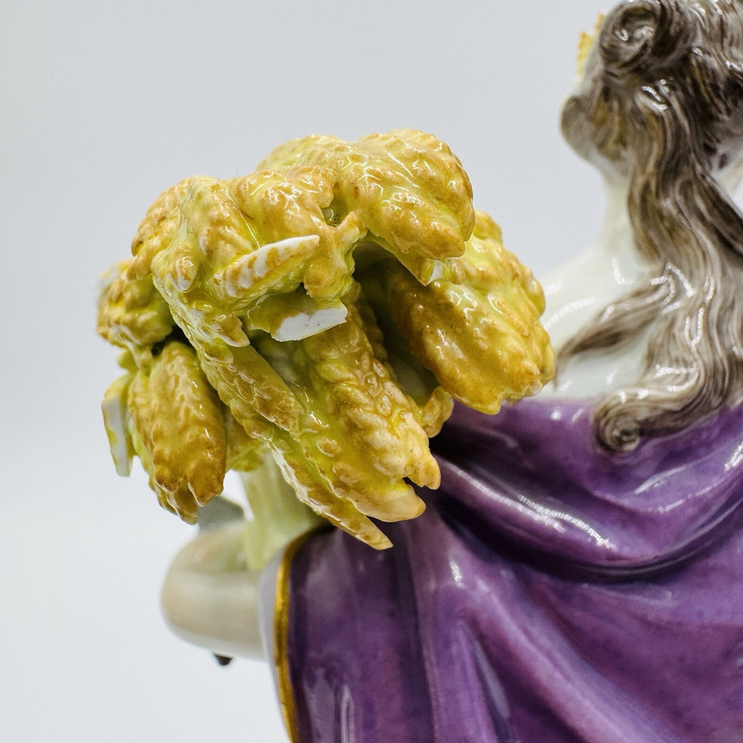 Meissen 17th C Antique Germany Porcelain Allegory of the Summer Figurine 9”H