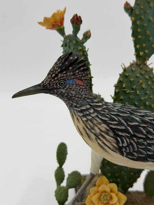 Rare Danbury Mint Texas Spirit Roadrunner Bird Figurine By Bob Guge 7.5”Hx8.5”L